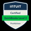 QuickBooks Online Level 2 certification badge